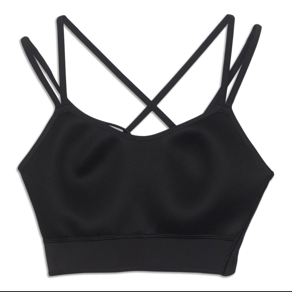 Lululemon Athletica Black Like a Cloud Longline Light Support Bra